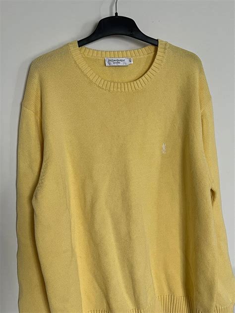 ysl yellow sweater